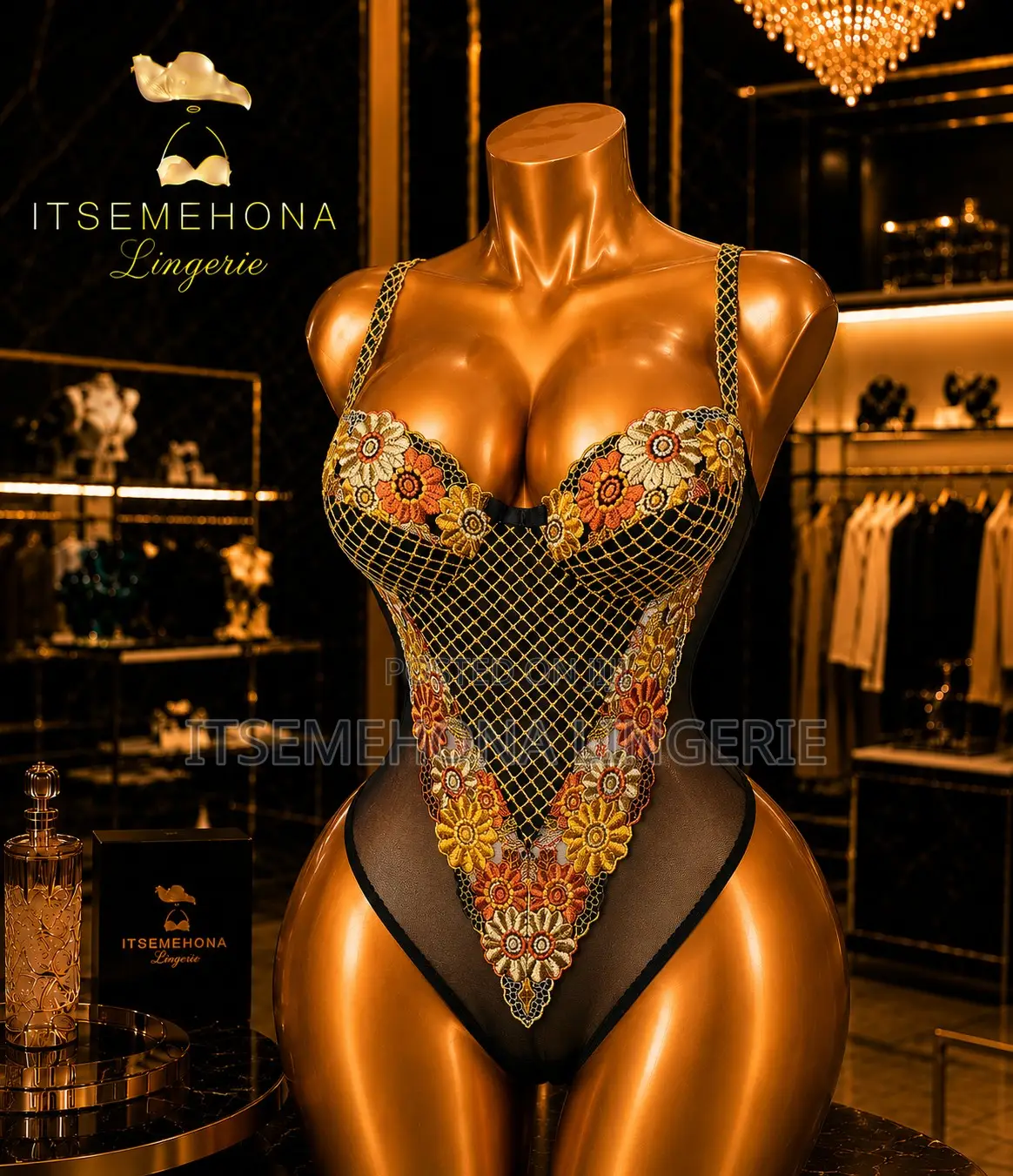 Sexy Lace and Sheer Bodysuit