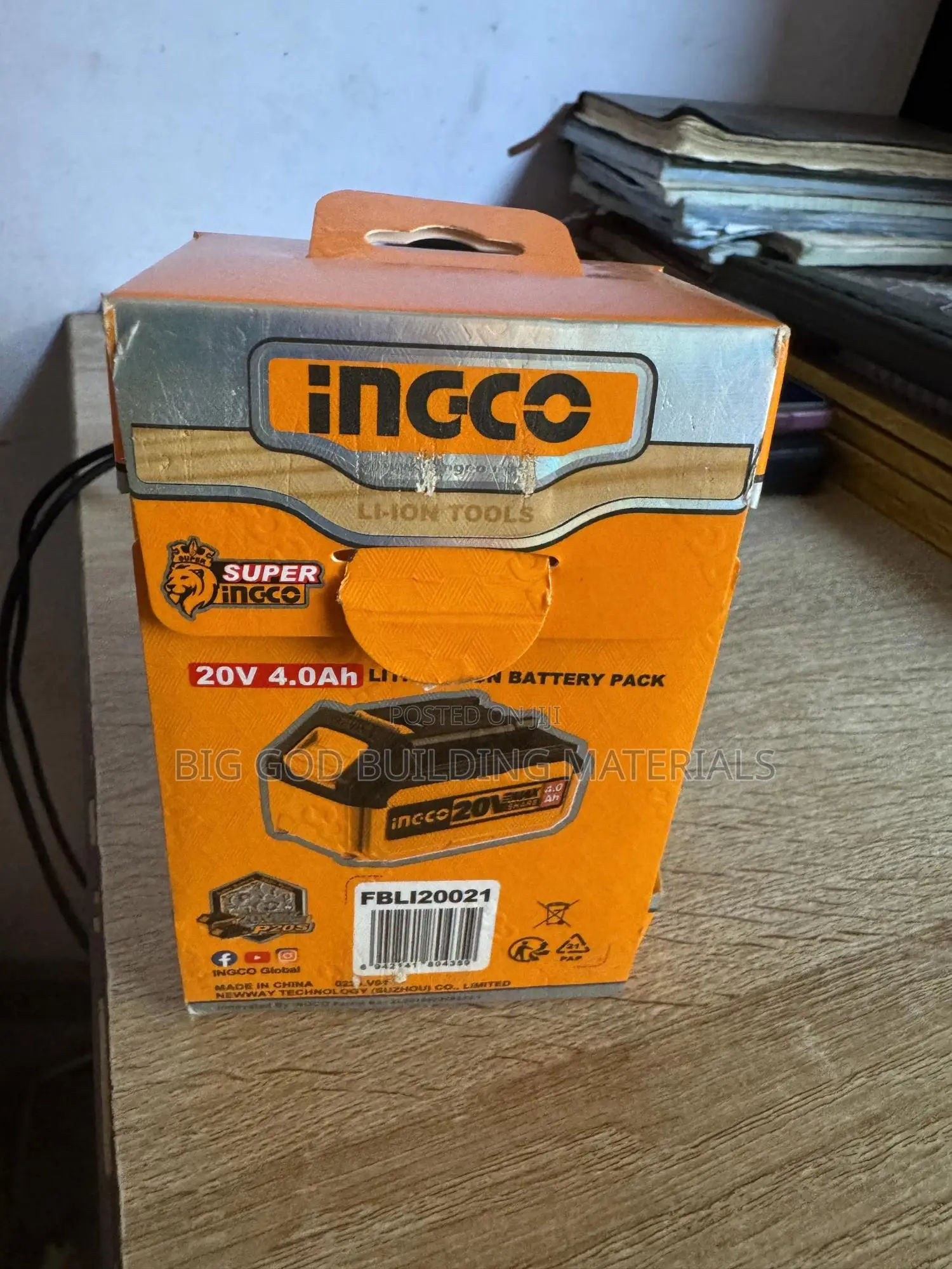Ingco Battery Big 4.0ah