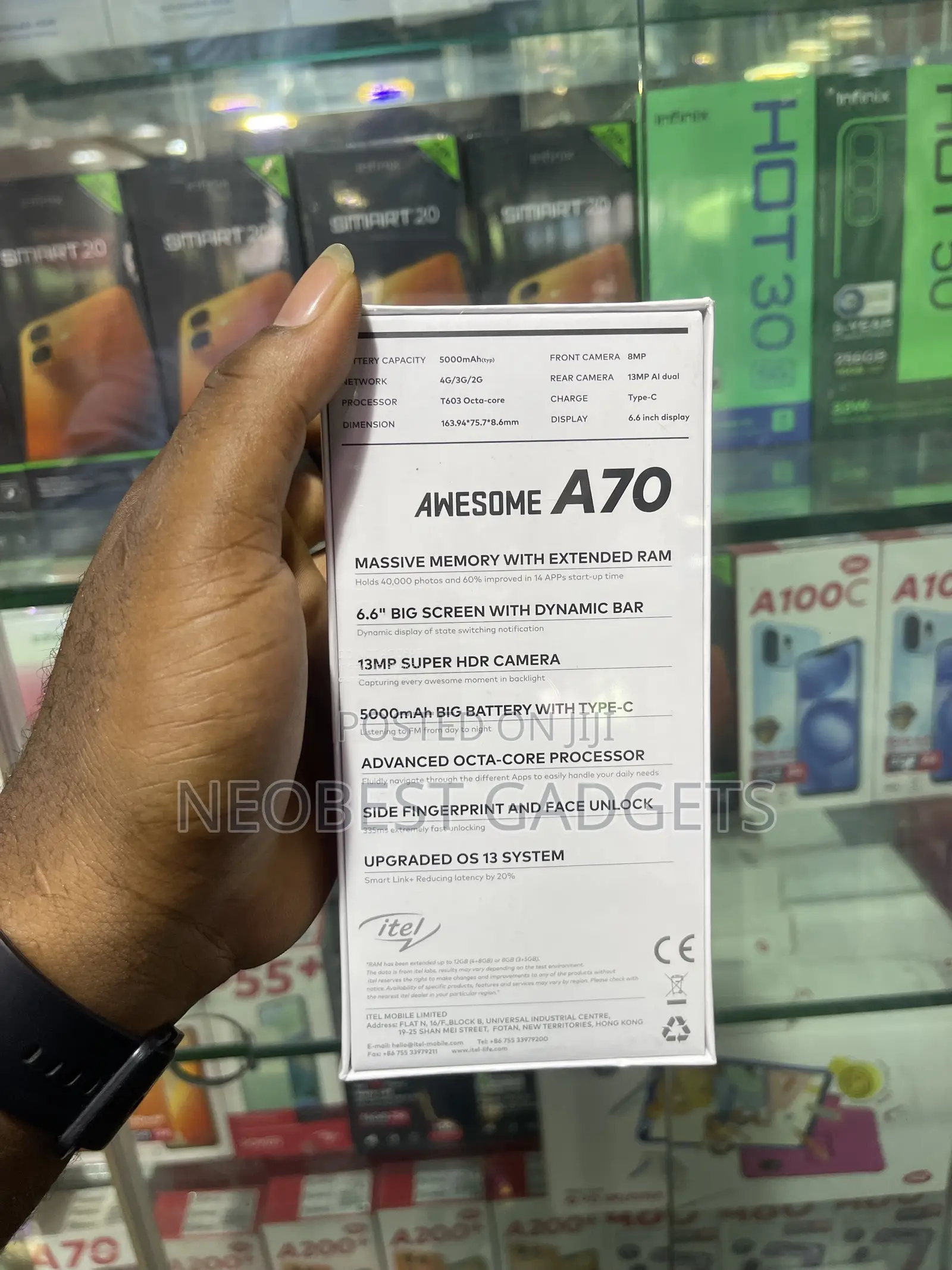 New Itel A70 128 GB