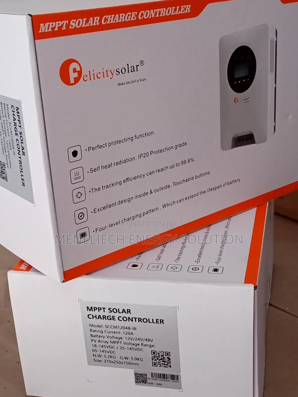 Felicity MPPT 120a 12v/24/48v Solar Charge Controller