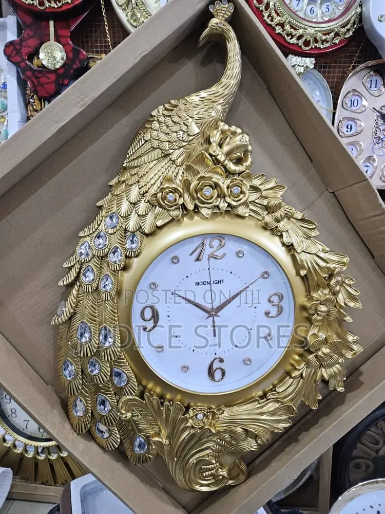 Quality Peacock Design Wall Clock