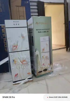 Yohako Freestanding Water Dispenser With Built-in Fridge