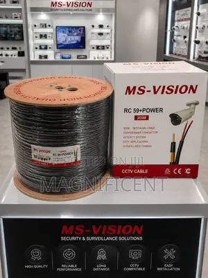 Ms-Vision Rg59 + Power CCTV Cable 305m – Premium Surveillance Cable