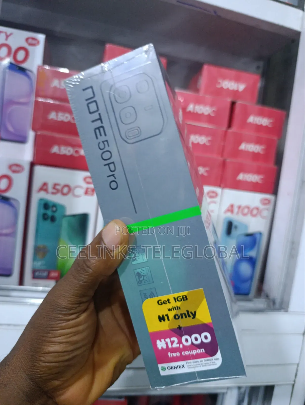 New Infinix Note 50 Pro 4G 256 GB Gray