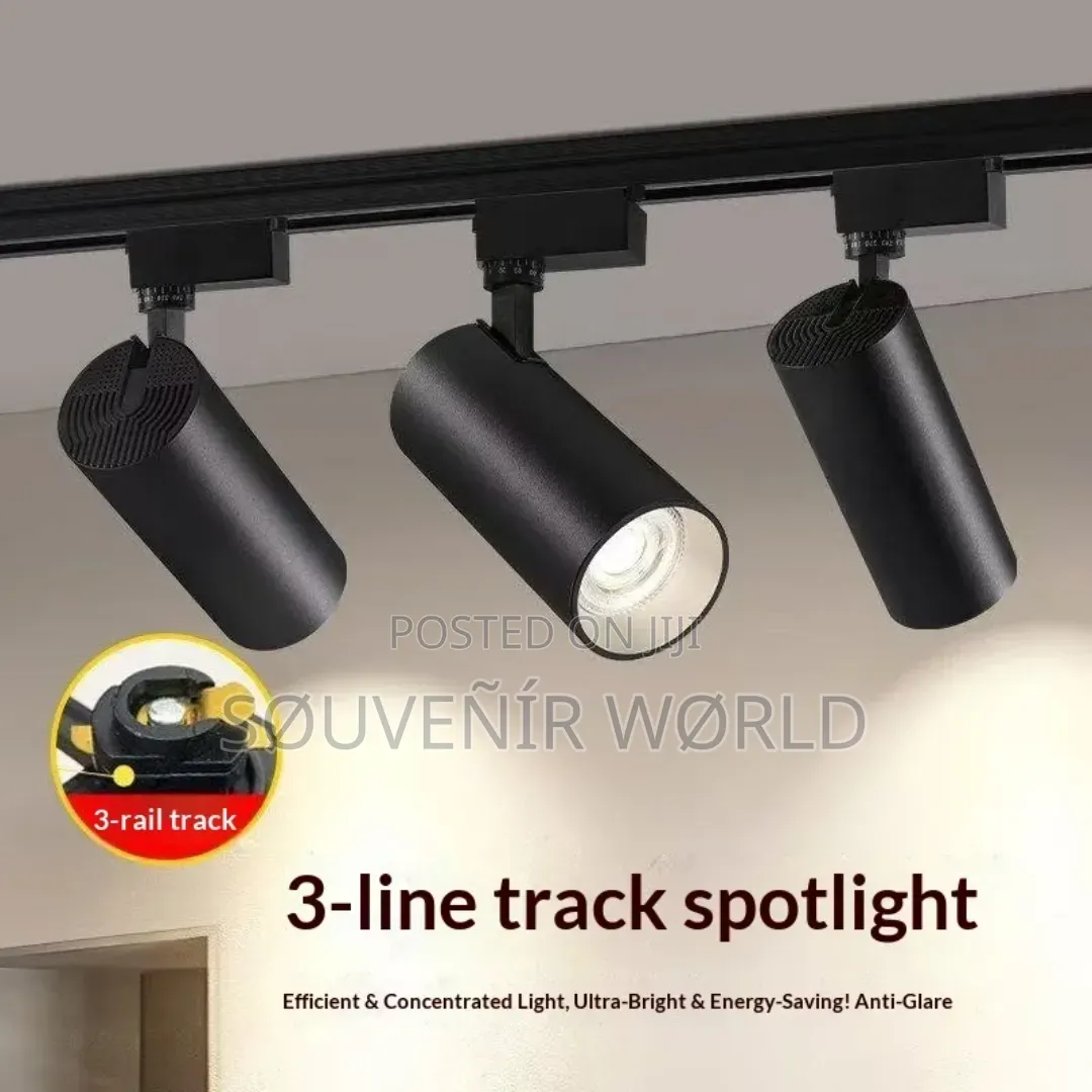 Modern 3-Line Led Track Spotlight – Adjustable Ceiling Light