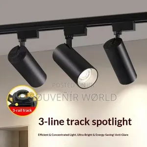 Modern 3-Line Led Track Spotlight – Adjustable Ceiling Light