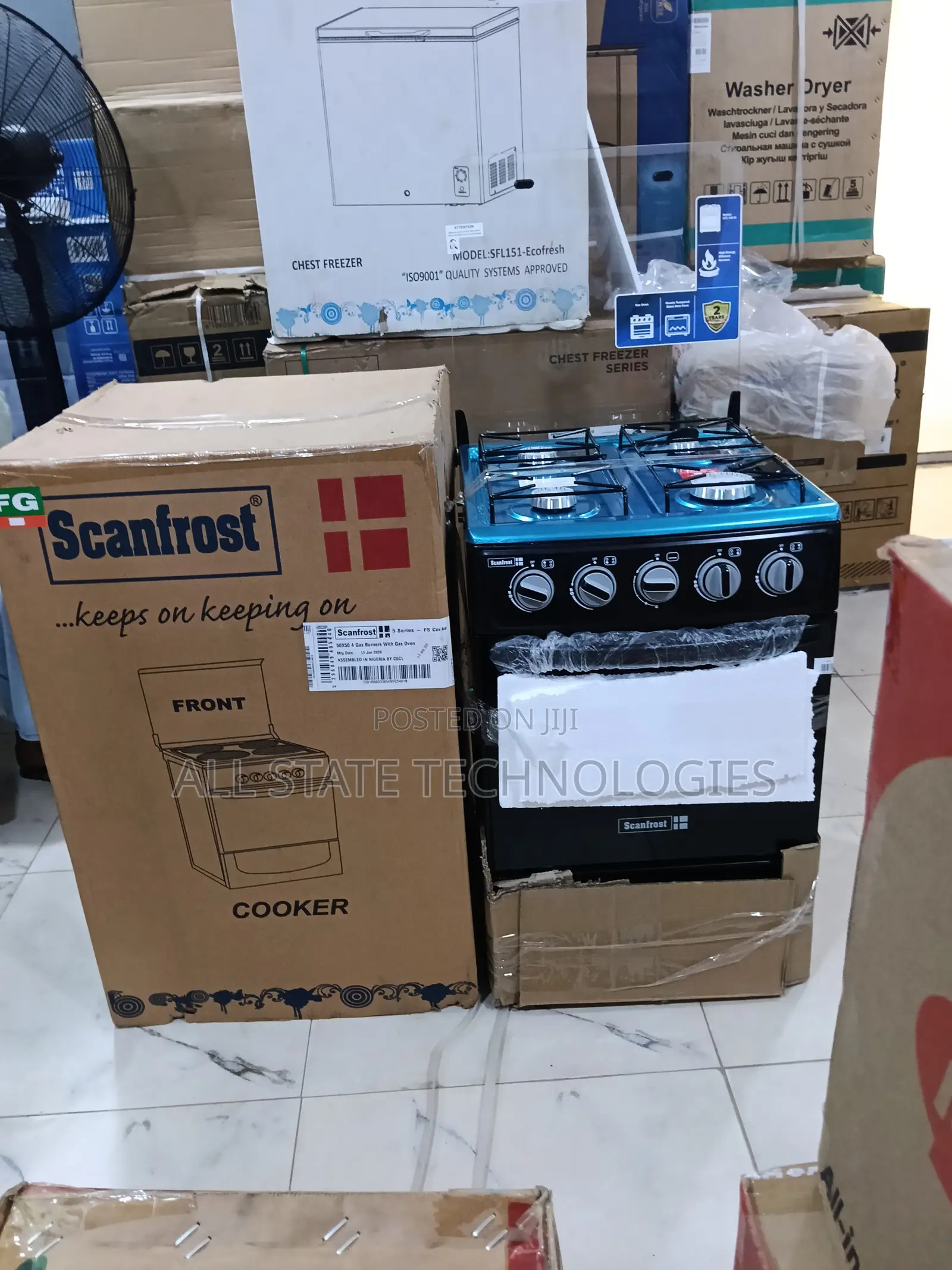 Ck-5400 50x50cm Scanfrost 4-Burner Freestanding Cooker