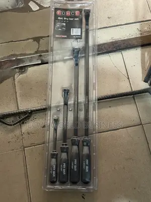Force 4pc Heavy Duty Pry Bar Set.