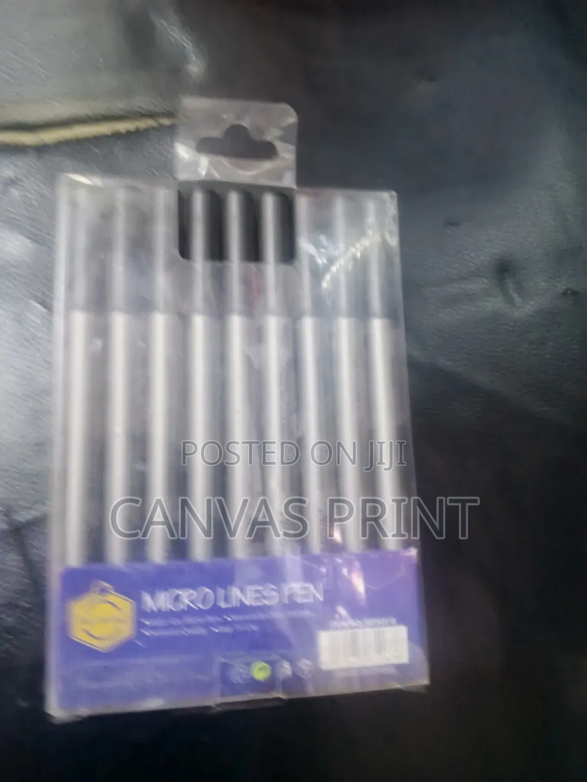 Fine Linen Pen Set 9 Black