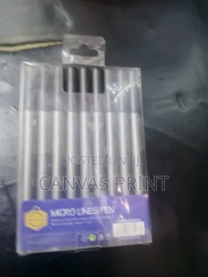 Fine Linen Pen Set 9 Black