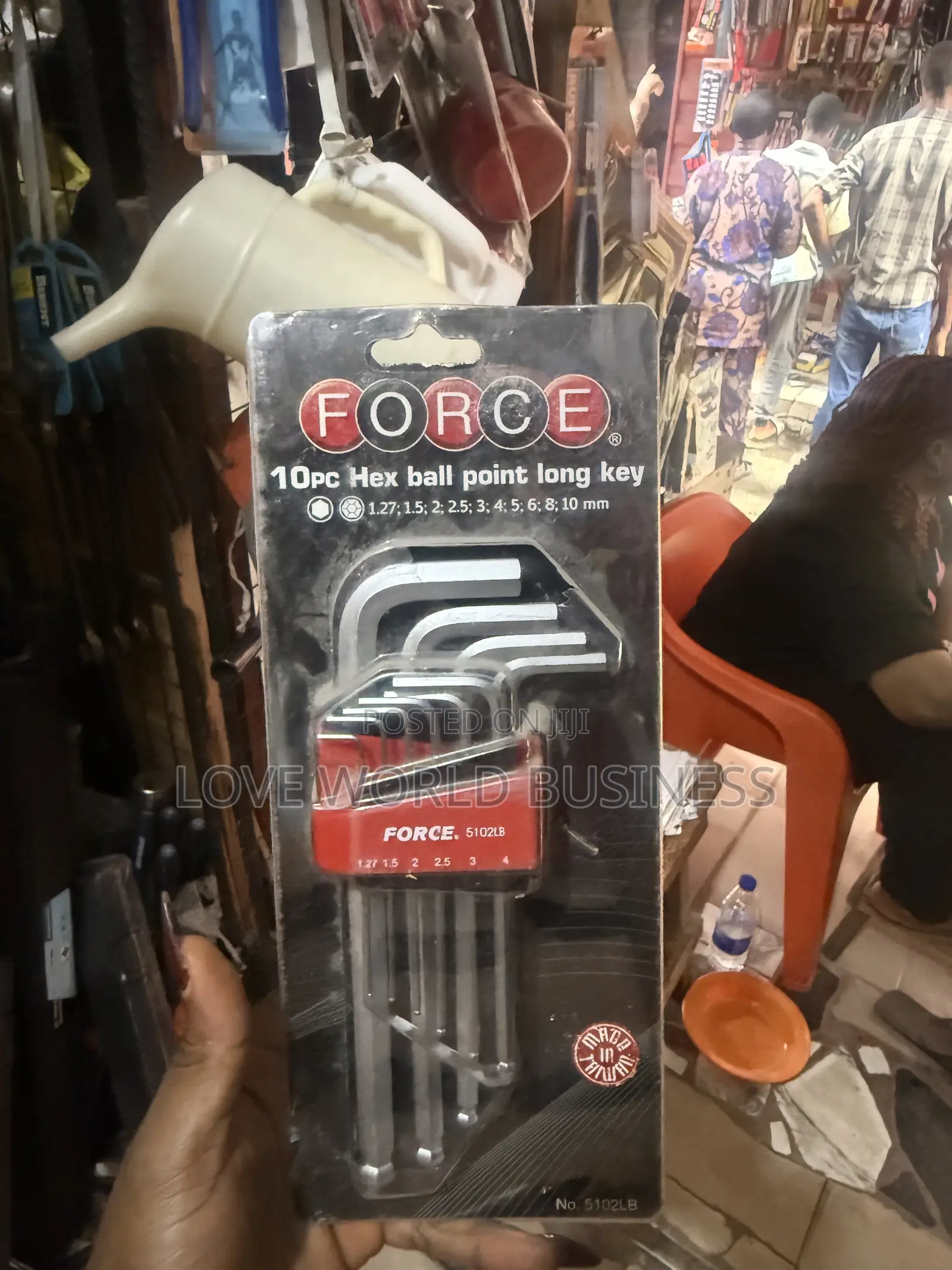 Force 10pc Hex Ball Point Long Key Set.