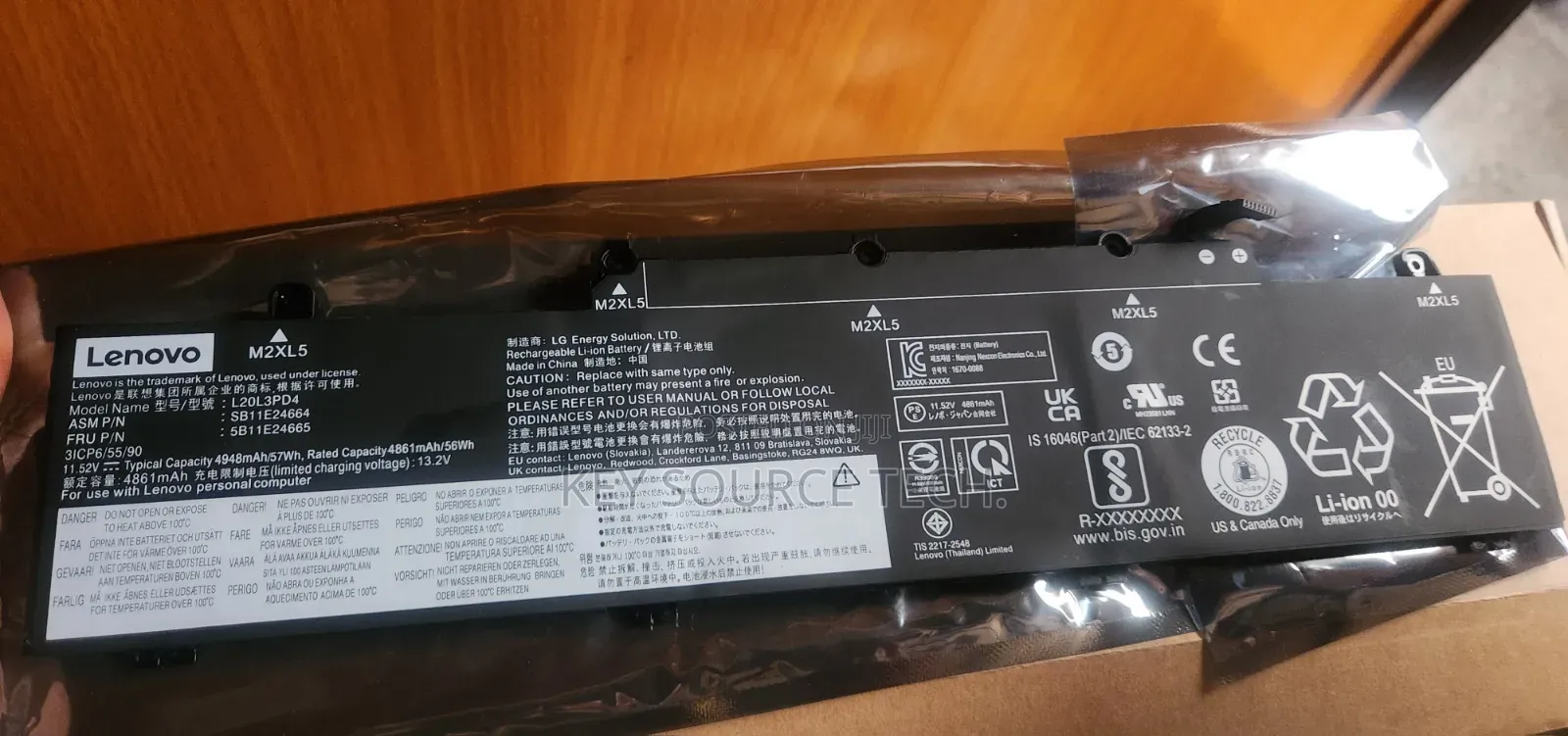 L20m3pda Battery Thinkpad E14 and E15 Gen 2 Gen 3 Gen4