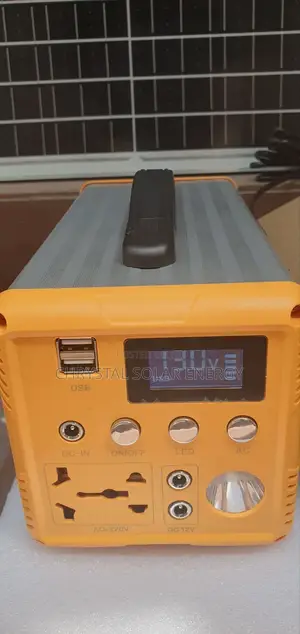 300w Solar Generator 25wh Battery Capacity 60w Solar Panel 2 Dc Bulbs