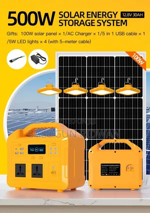500w Solar Generator With 200w Solar Panel