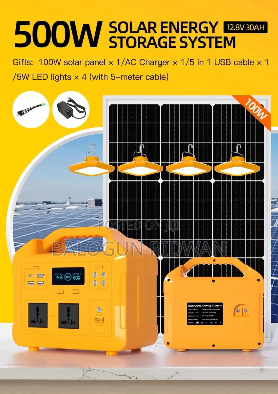 500w Solar Generator With 200w Solar Panel