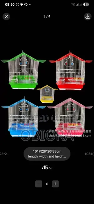 Bird Cage With Accessories