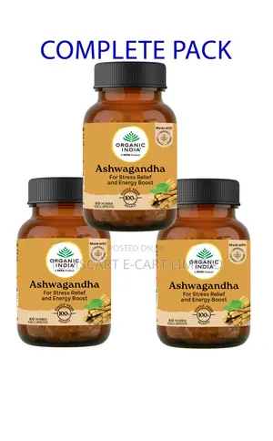 Organic India Ashwagandha 3packs