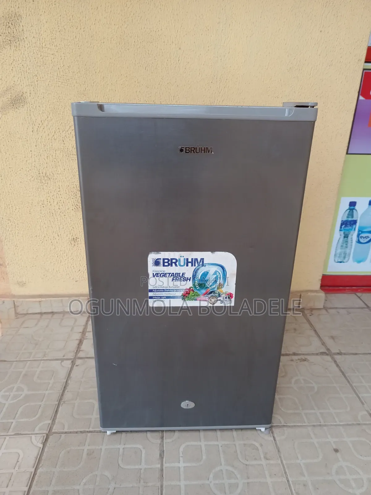 100liters Bruhm Fridge With to Freezer