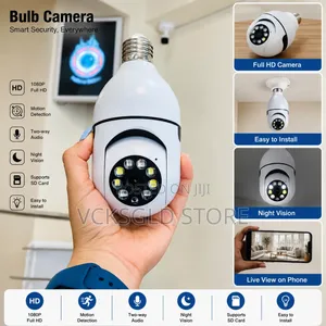 Bulb CCTV Camera|Hd 1080p Smart Security Bulb