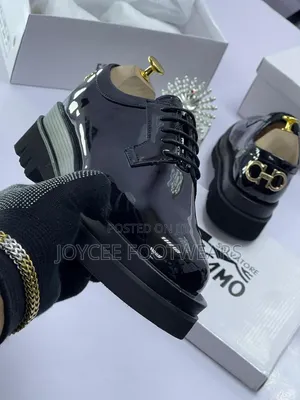 Original Feragamo Double Sol Shoe With Laceup