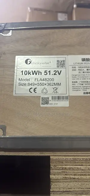 Felicity 10kwh 51.2v Lithium Battery (Fla48200)