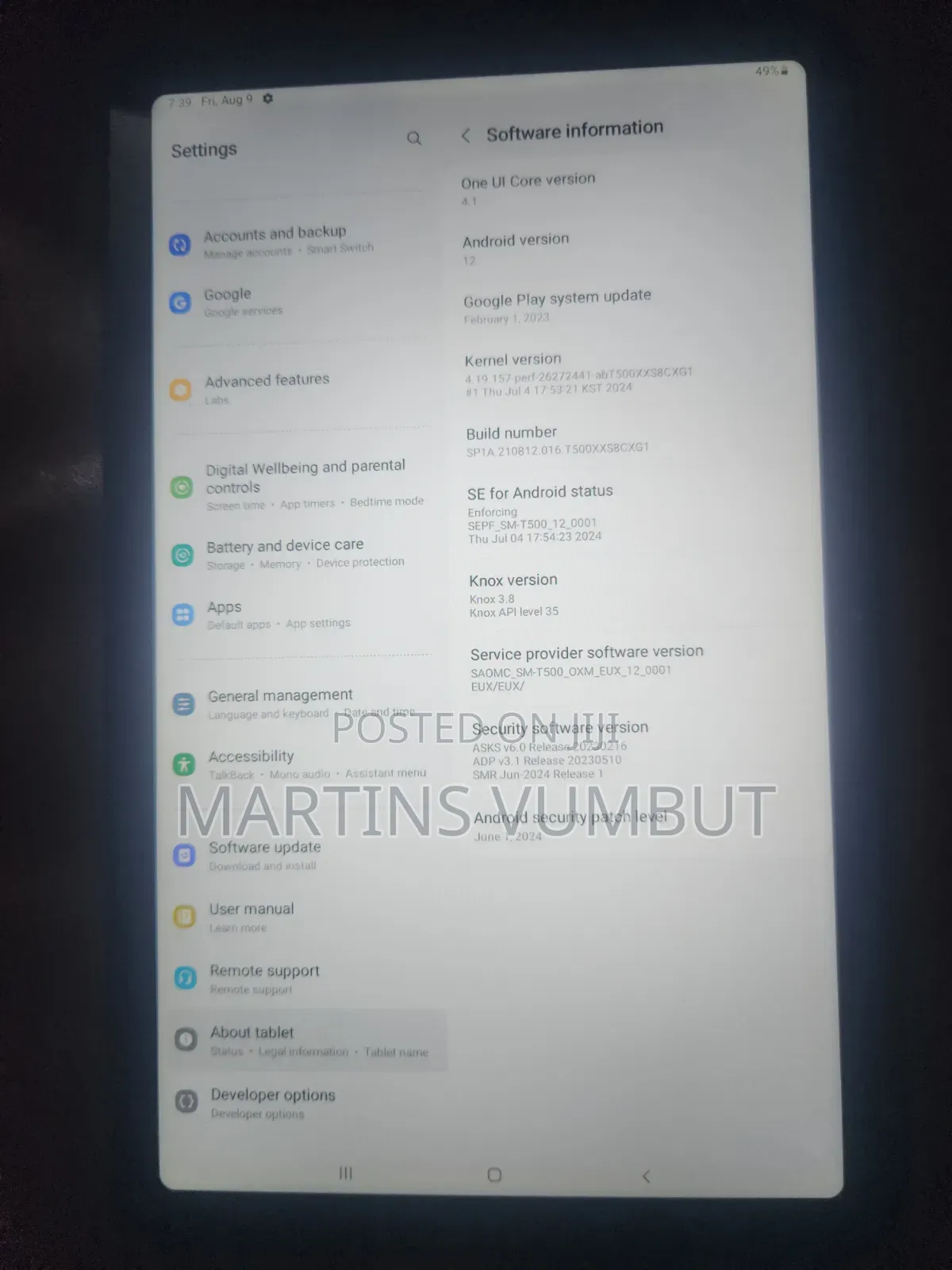 Samsung Galaxy Tab A7 10.4 (2020) 32 GB Silver
