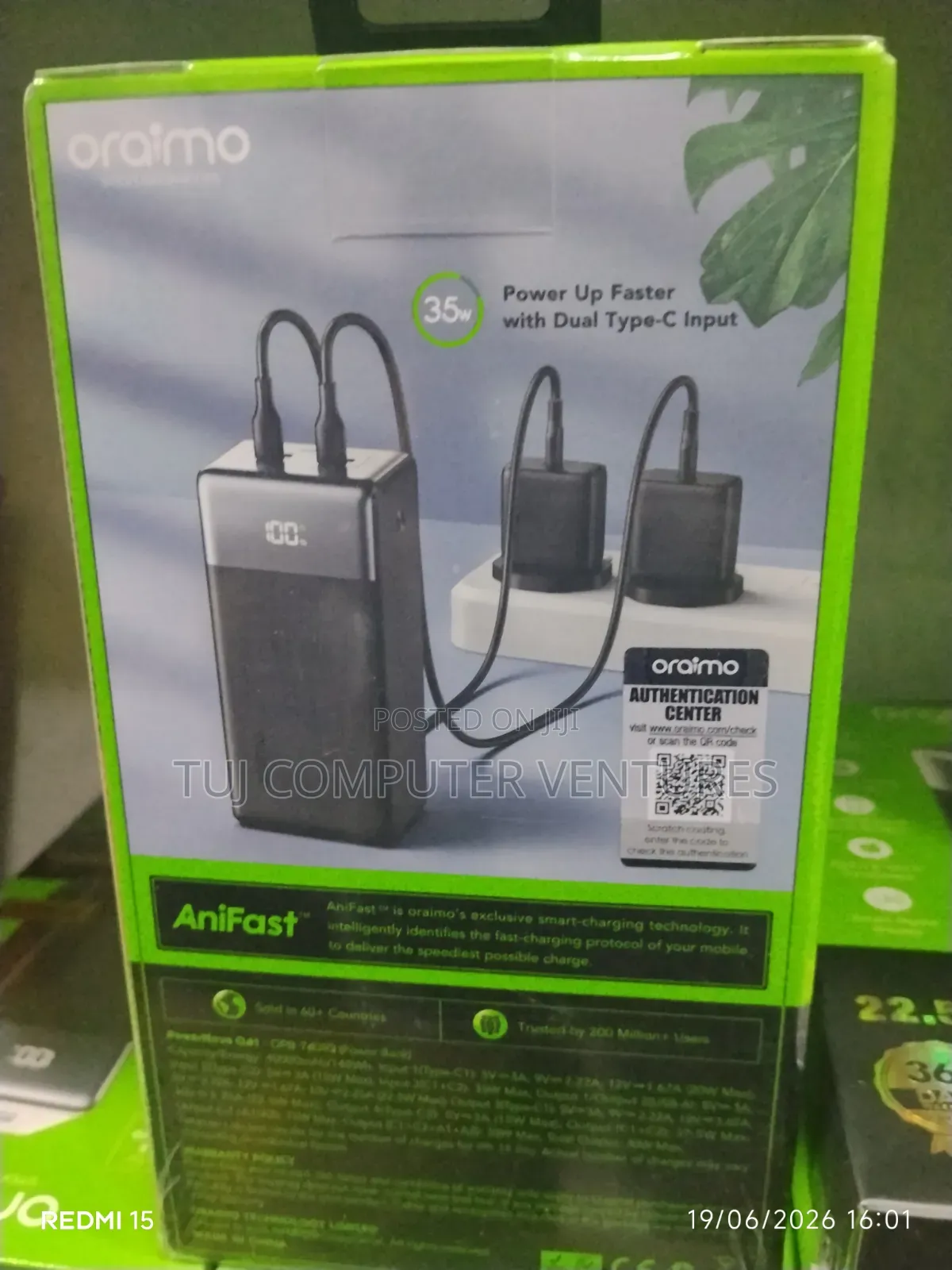 Oraimo 40000mah 35w