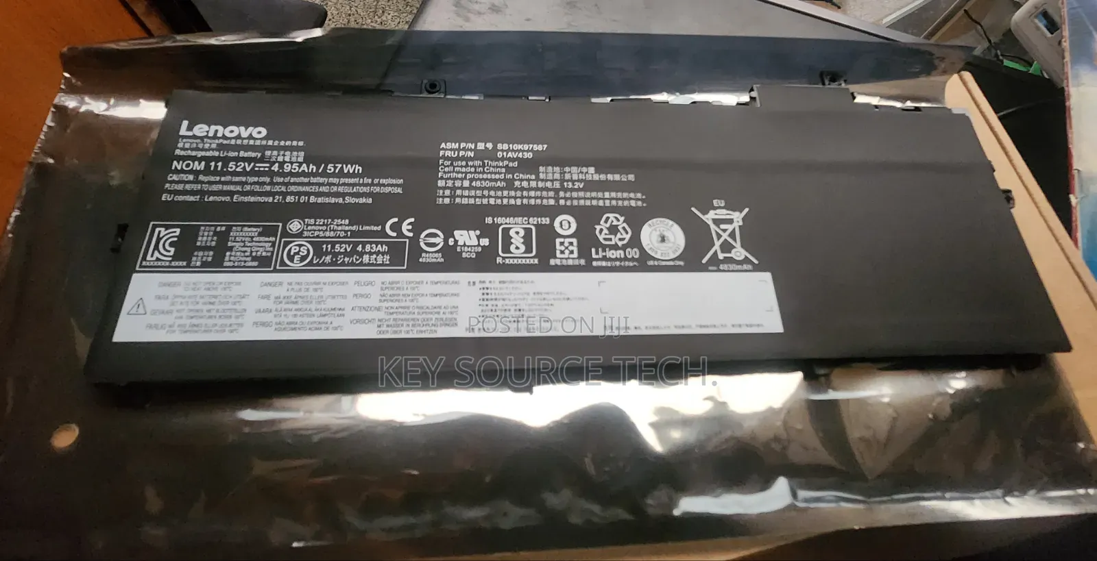 Battery for Lenovo Thinkpad X1 Carbon 5th Gen 2017 6th Gen (Original)
