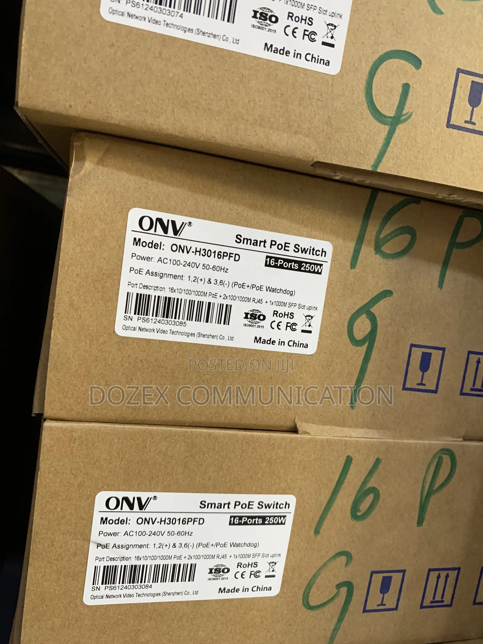 Onv 16port Poe and Gigabit Smart Switch