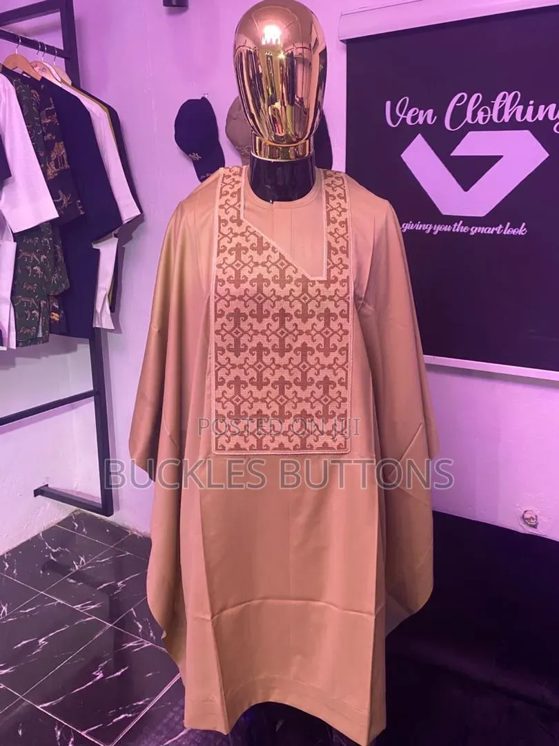 Agbada Design Brown