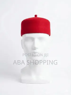 Premium Red Ceremonial Cap(Signature Finish for Your Native Attire)