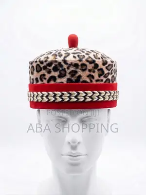 Royal Leopard Skin Luxury Suede Cap