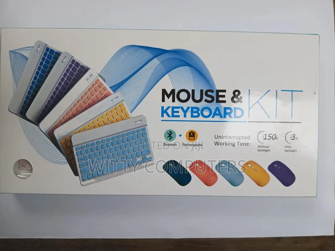 Wireless Keyboard and Mouse,Bluetooth Rechargeable Mini Small