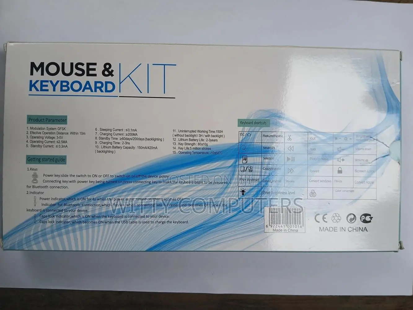 Wireless Keyboard and Mouse,Bluetooth Rechargeable Mini Small