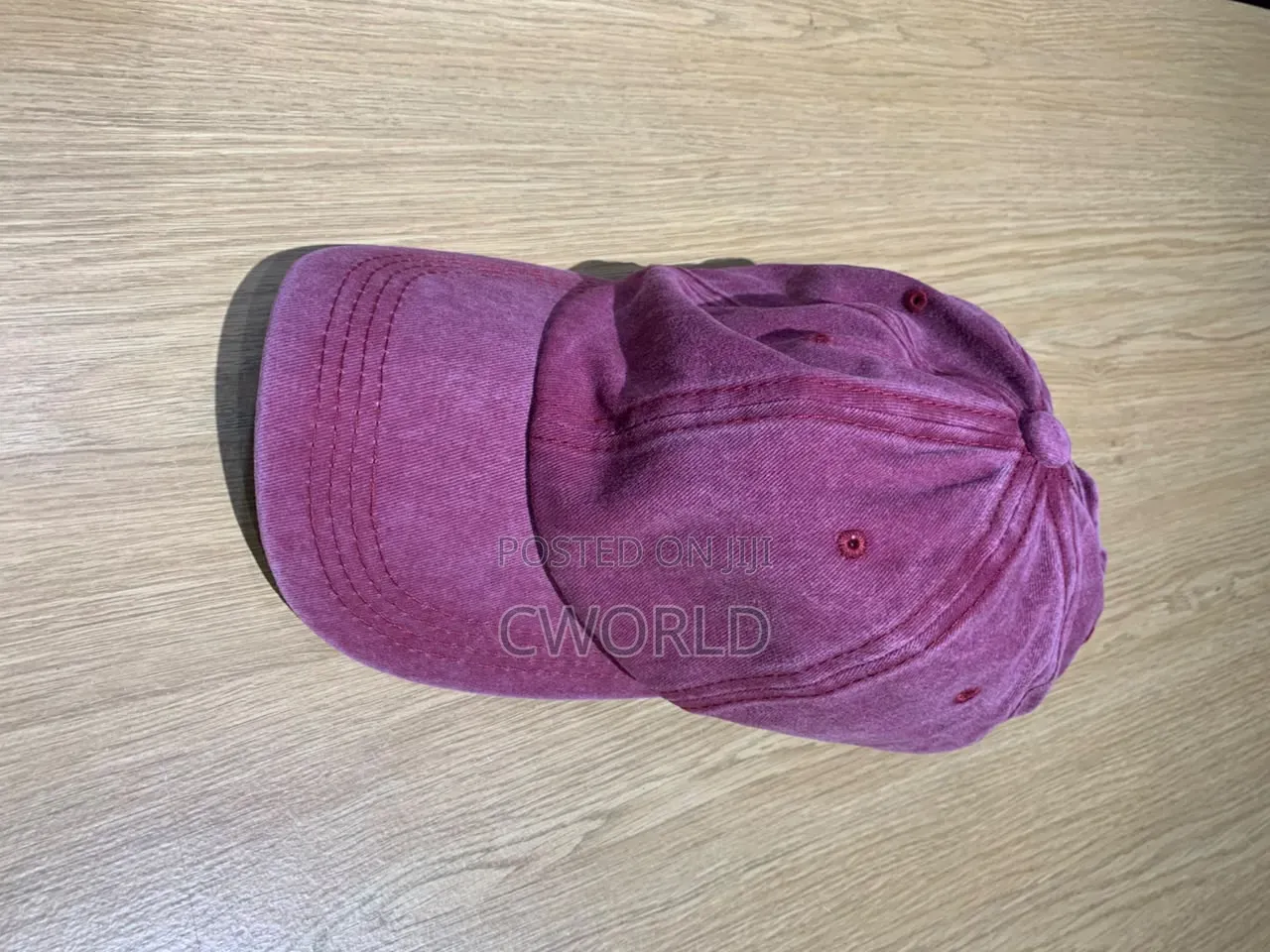 Washed Maroon Vintage Baseball Cap