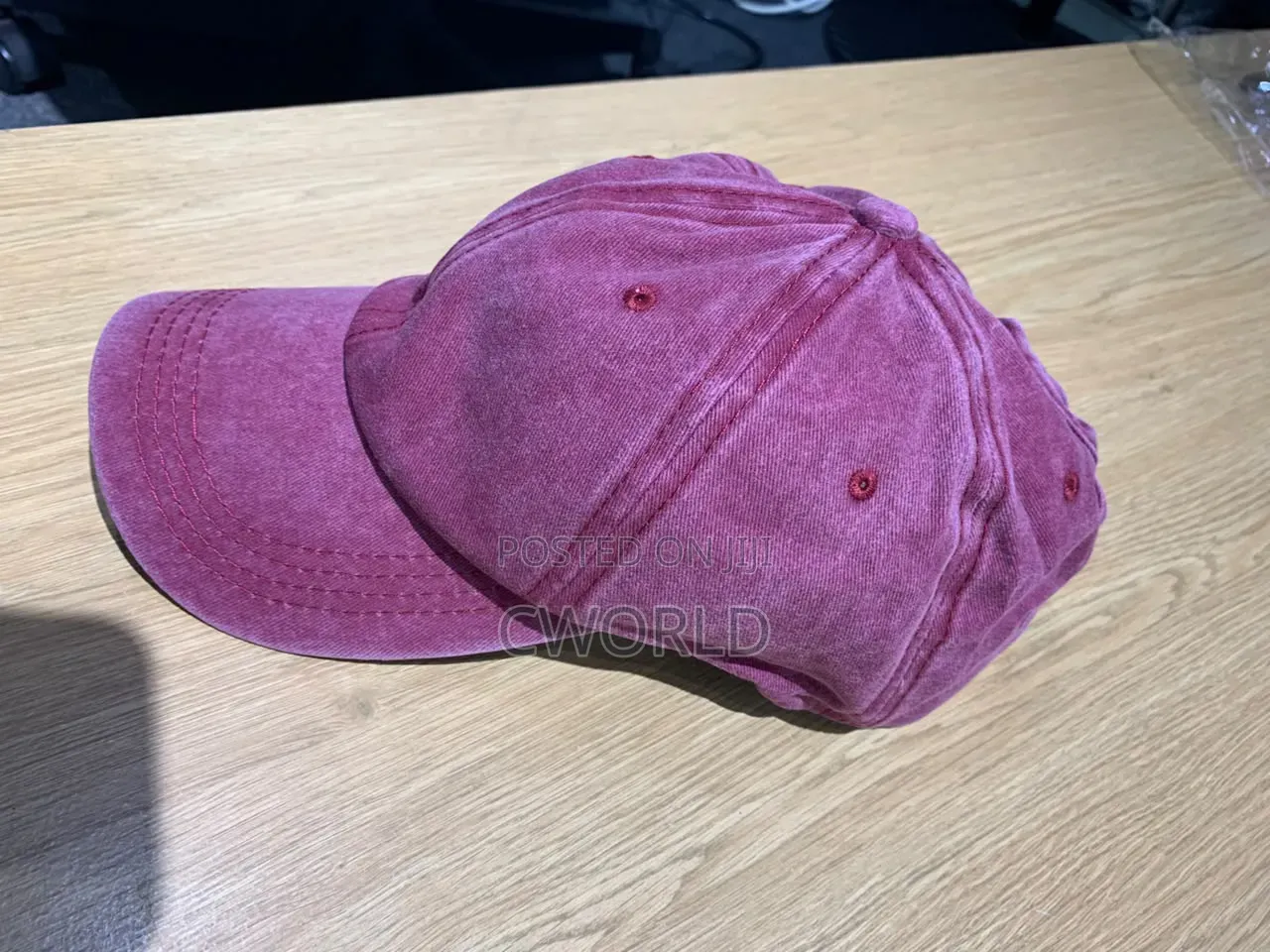 Washed Maroon Vintage Baseball Cap