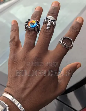 3-in-1 2026 Silver Punk Men's Luxury Ring
