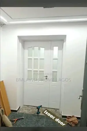 4ft Wooden Kitchen Door With Glass