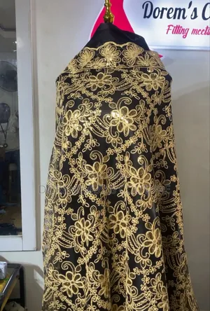 Gold Sample Lace Fabrics