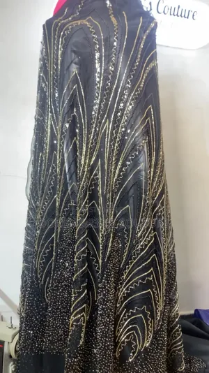 Black Beaded Lace