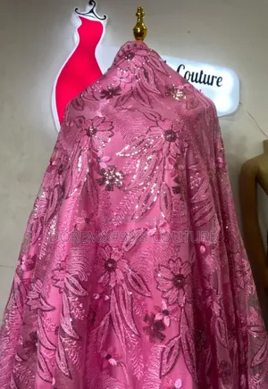 Pink Sample Lace Material