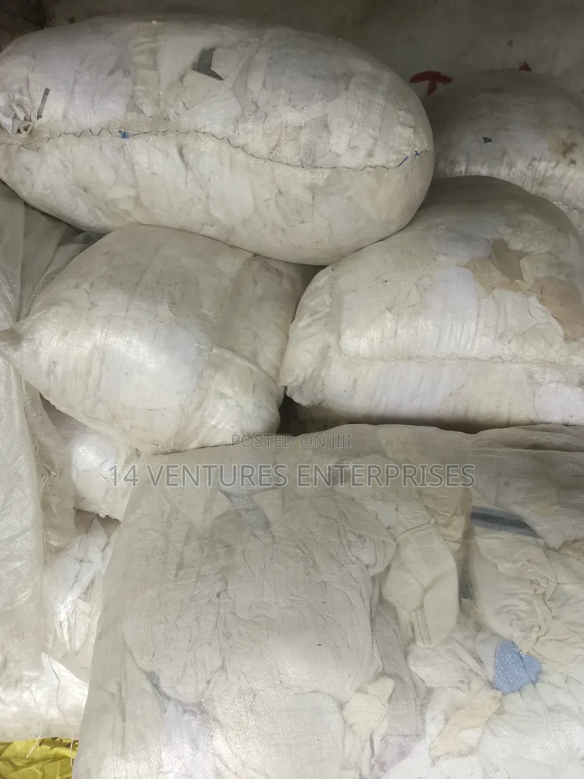 50kg White Industrial Cleaning Rag