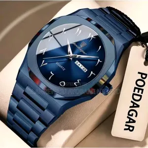 Poedagar Exclusive Men's Blue Wristwatch