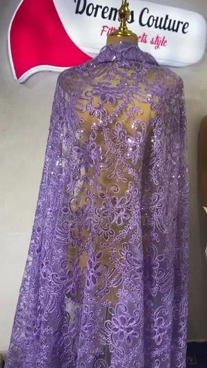 Lilac Sample Lace
Fabric