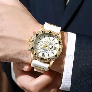 Men's Ivory and Gold Quartz Wristwatch
