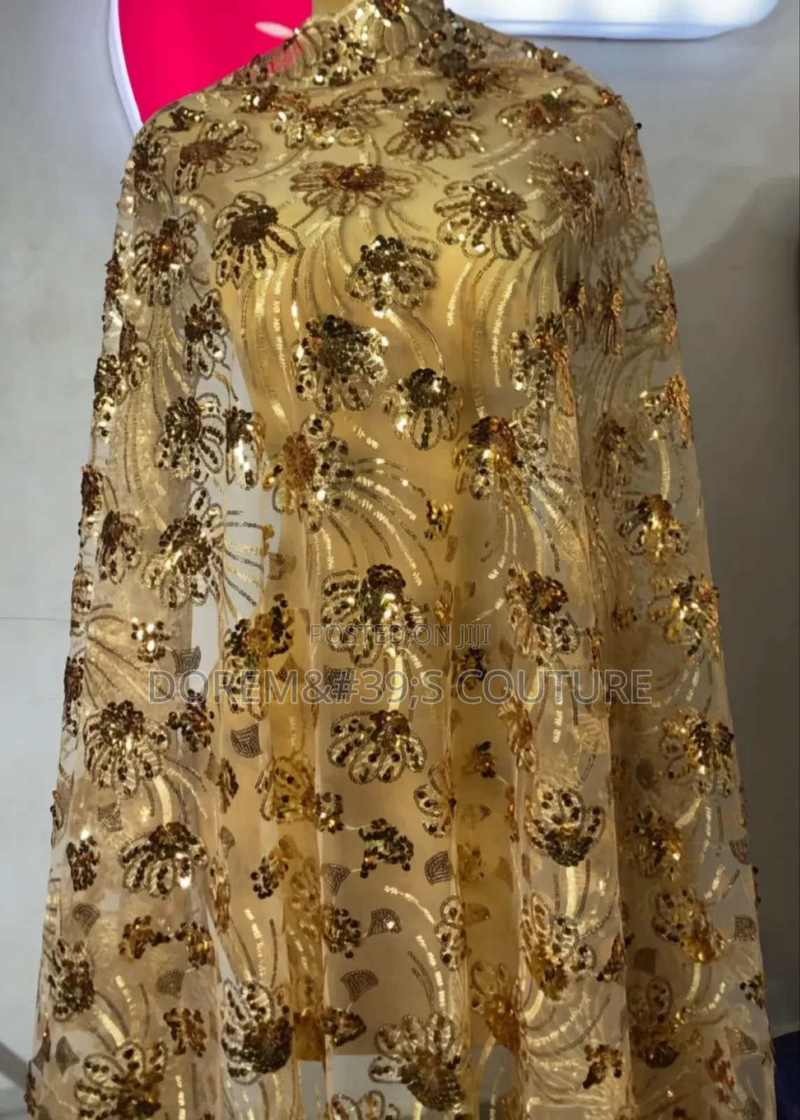 Sample Cream Lace Fabric