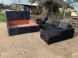 Lshape Chair With Trol Pillows Nd 6 by 6 Bed Frame Is Available