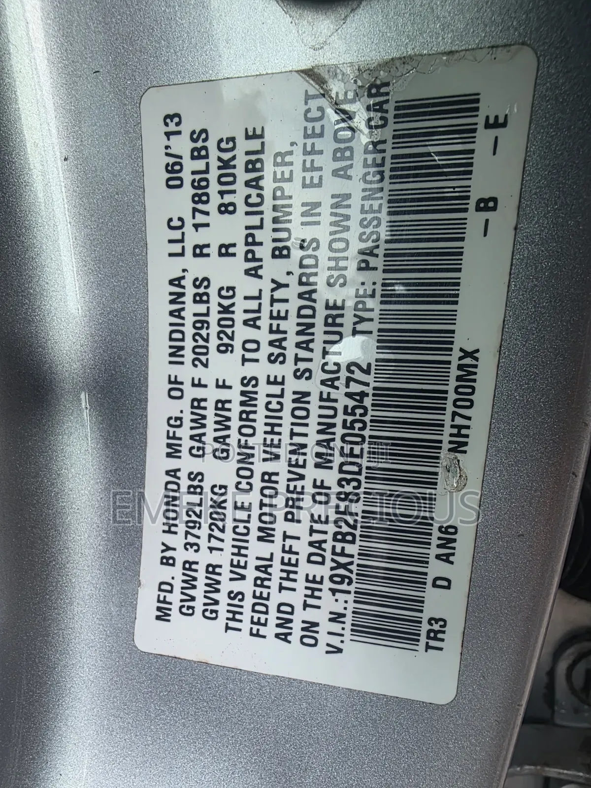 Honda Civic 2013 Silver