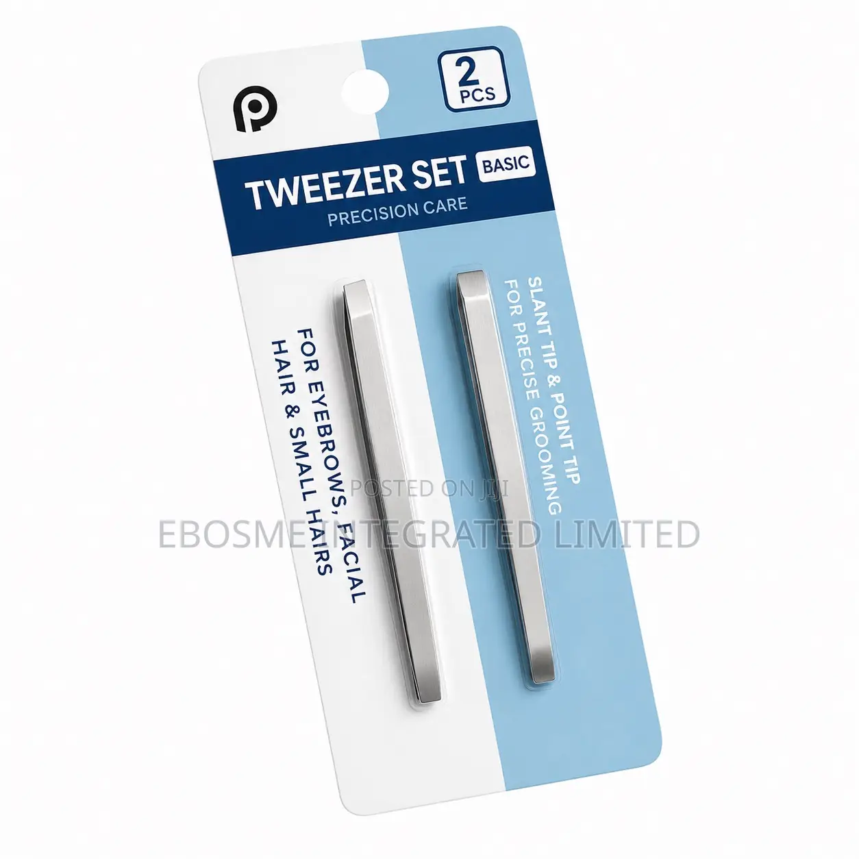 2pcs Stainless Steel Tweezer Set – Precision Grooming Tools