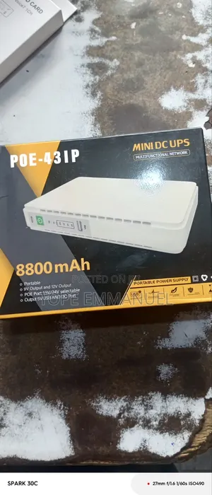 Multipurpose Mini Ups Poe Power Bank for Wifi Router CCTV 8800mah